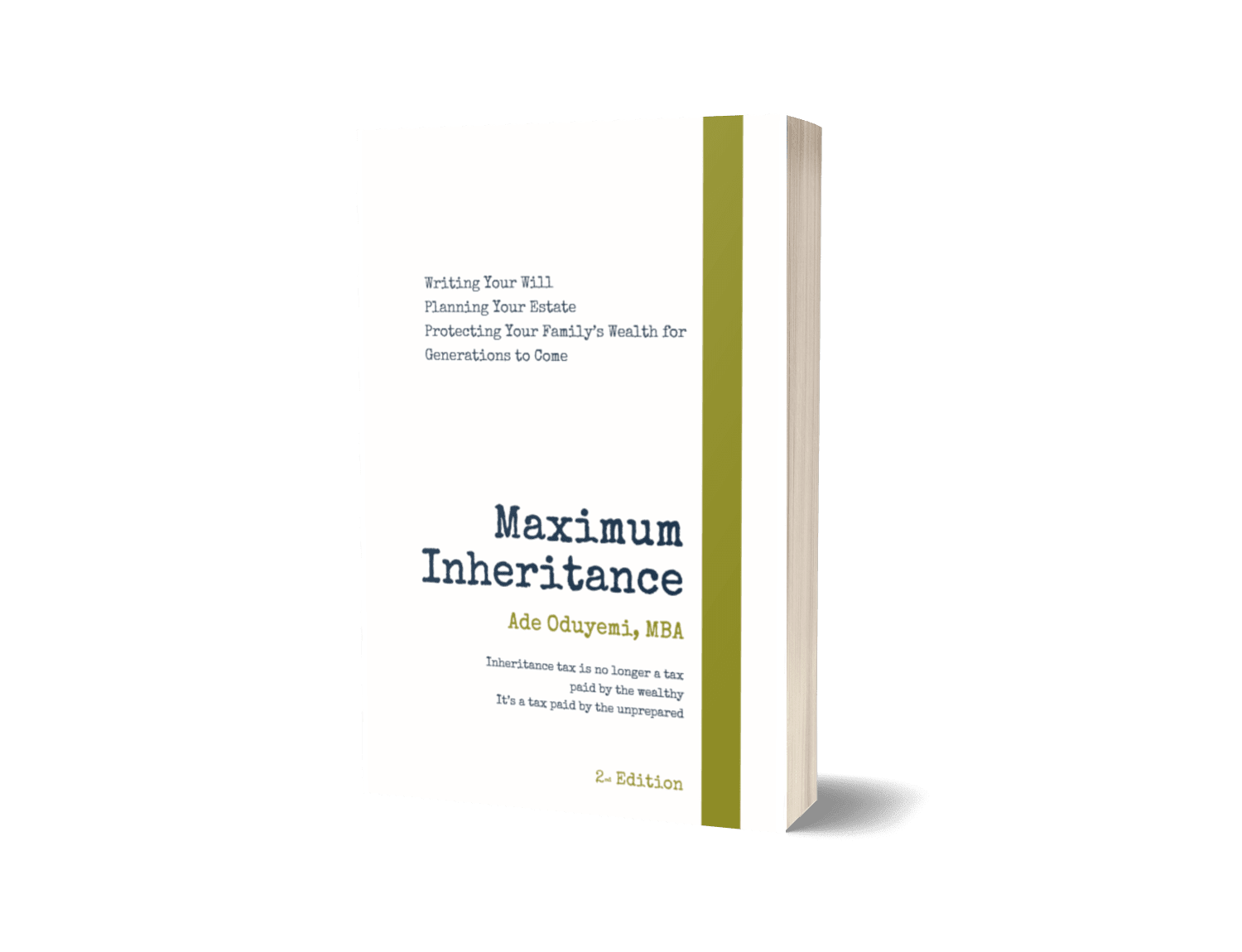 Maximum Inheritance - Inheritance Tax and Estate Planning Book Maximum Inheritance Book Cover