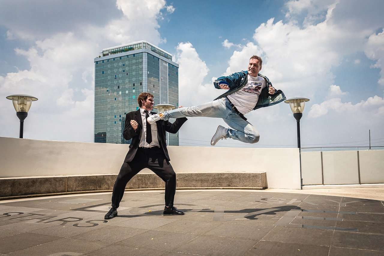 Probate is not expensive Two men - Kung fu fighting - in normal dress